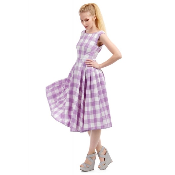 NWT Collectif/Modcloth Gingham Dress - Picture 1 of 8